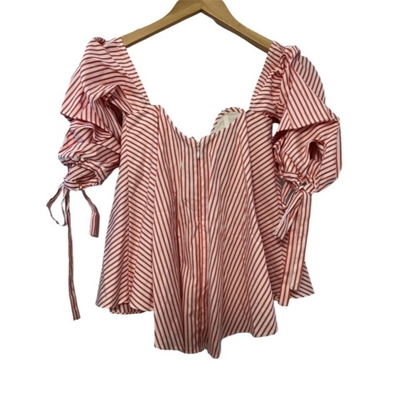 CAROLINE CONSTAS Gabriella Bustier Stripe-Print top
Size XS NWT - Picture 5 of 7